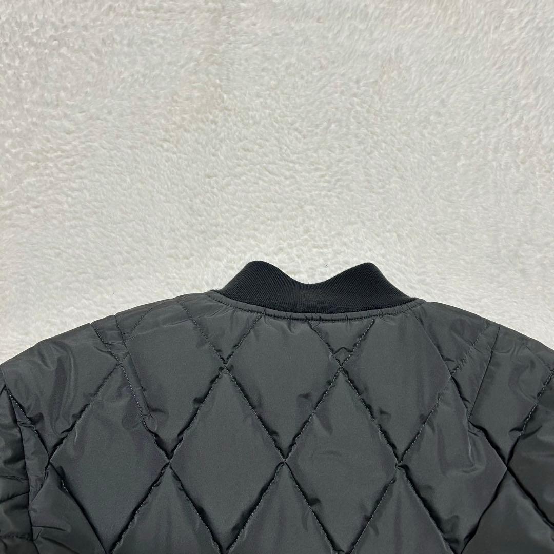 Shott リバーシブル MA-1 フライトジャケット キルティング 黒 L