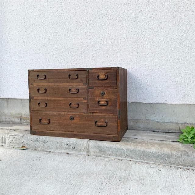 高島屋｜ヴィンテージ｜桐材｜小引出｜収納棚｜古家具｜