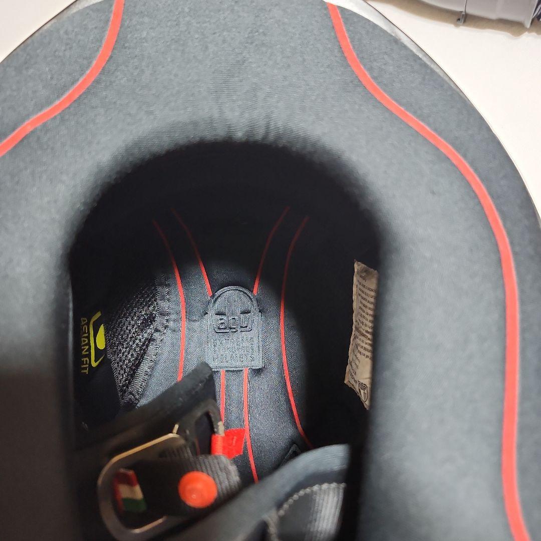 AGV フルフェイスヘルメット ブラック/レッド新品ミラーシルド付き