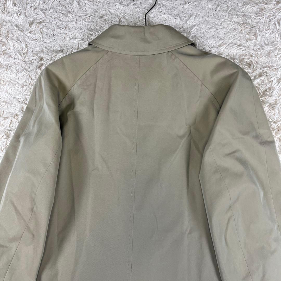 GRENFELL グレンフェル 英国製 裏地チェック ステンカラーコート 38M