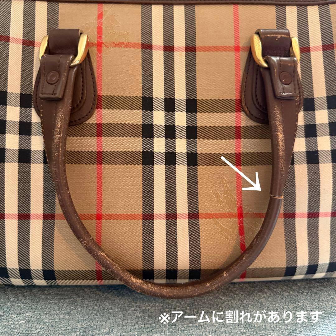 Burberry バーバリー　チェック柄 ボストンバッグ