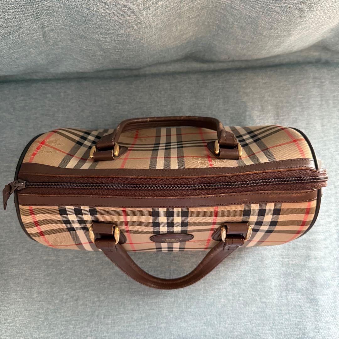Burberry バーバリー　チェック柄 ボストンバッグ