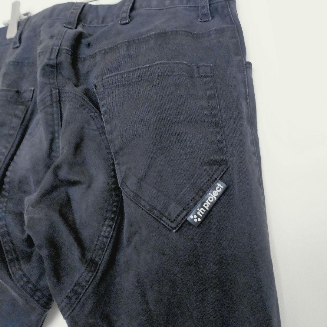 リンプロジェクト メンズ パンツ 黒 S 立体裁断 サイクリング 裾止め 自転車