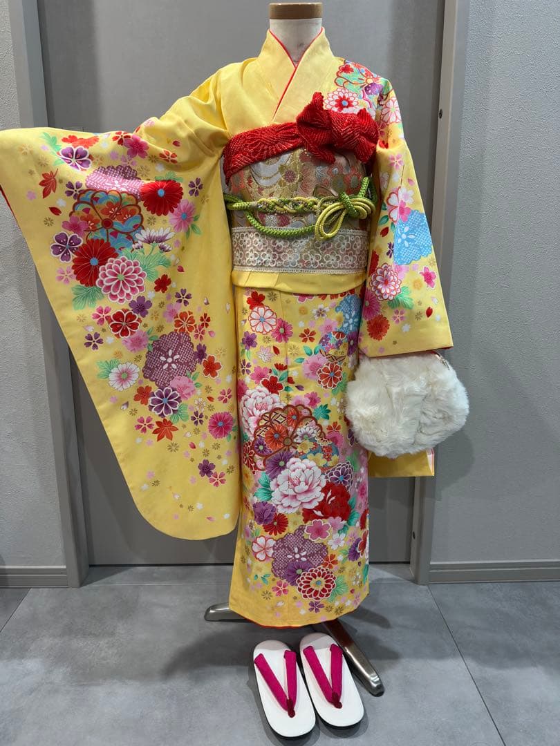 日本製　七五三　7歳　着物　フルセット　和装　和服