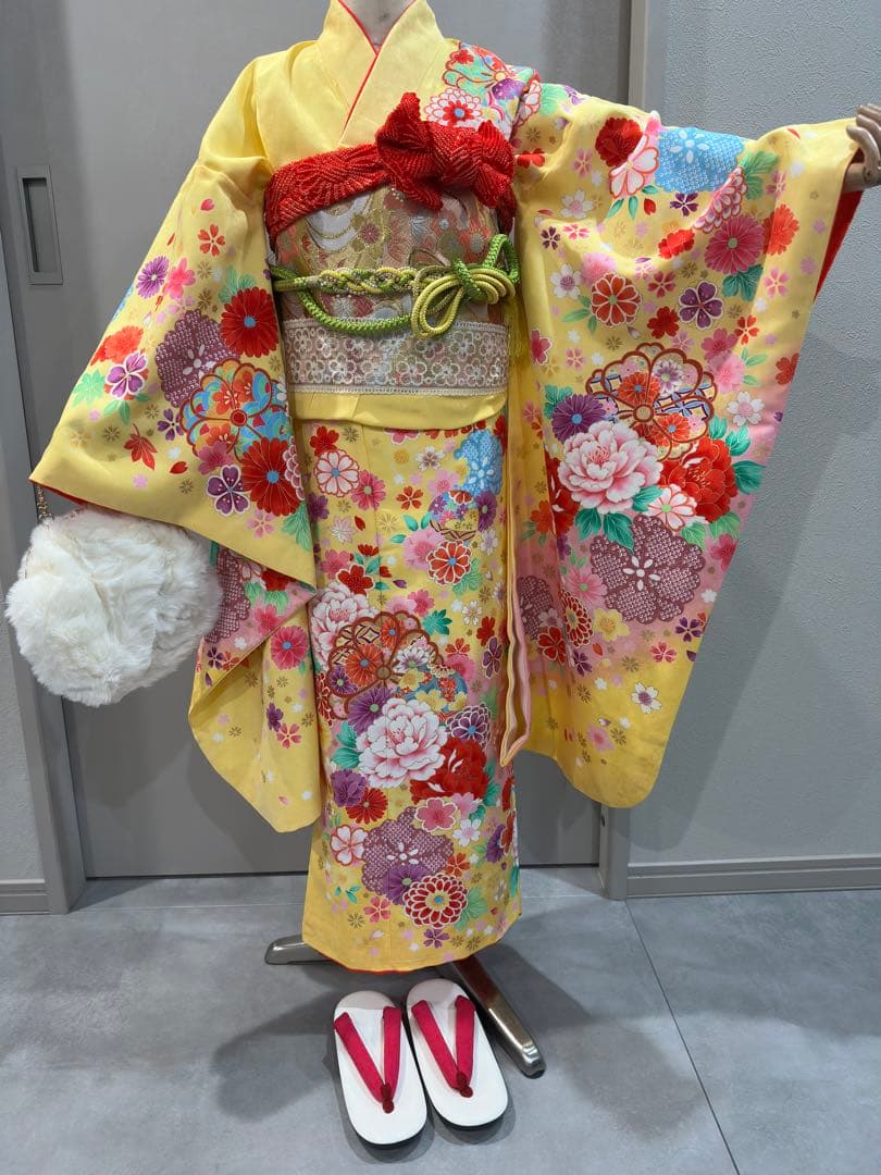 日本製　七五三　7歳　着物　フルセット　和装　和服