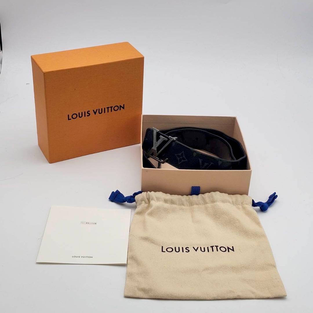 ルイヴィトン サンチュール モノグラム　LVイニシャル　シルバー　ベルト