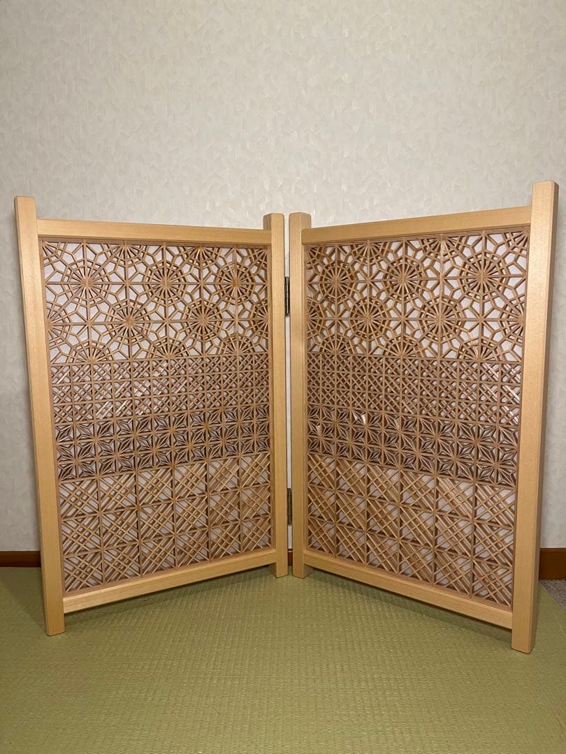 組子　組子細工　衝立　ついたて　パーテーション　伝統工芸品