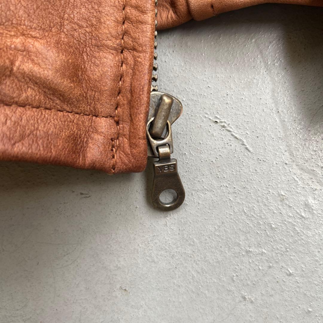 レザージャケット　セントジョンズベイ　ブラウン茶色　本革　ボンバーフライト90s