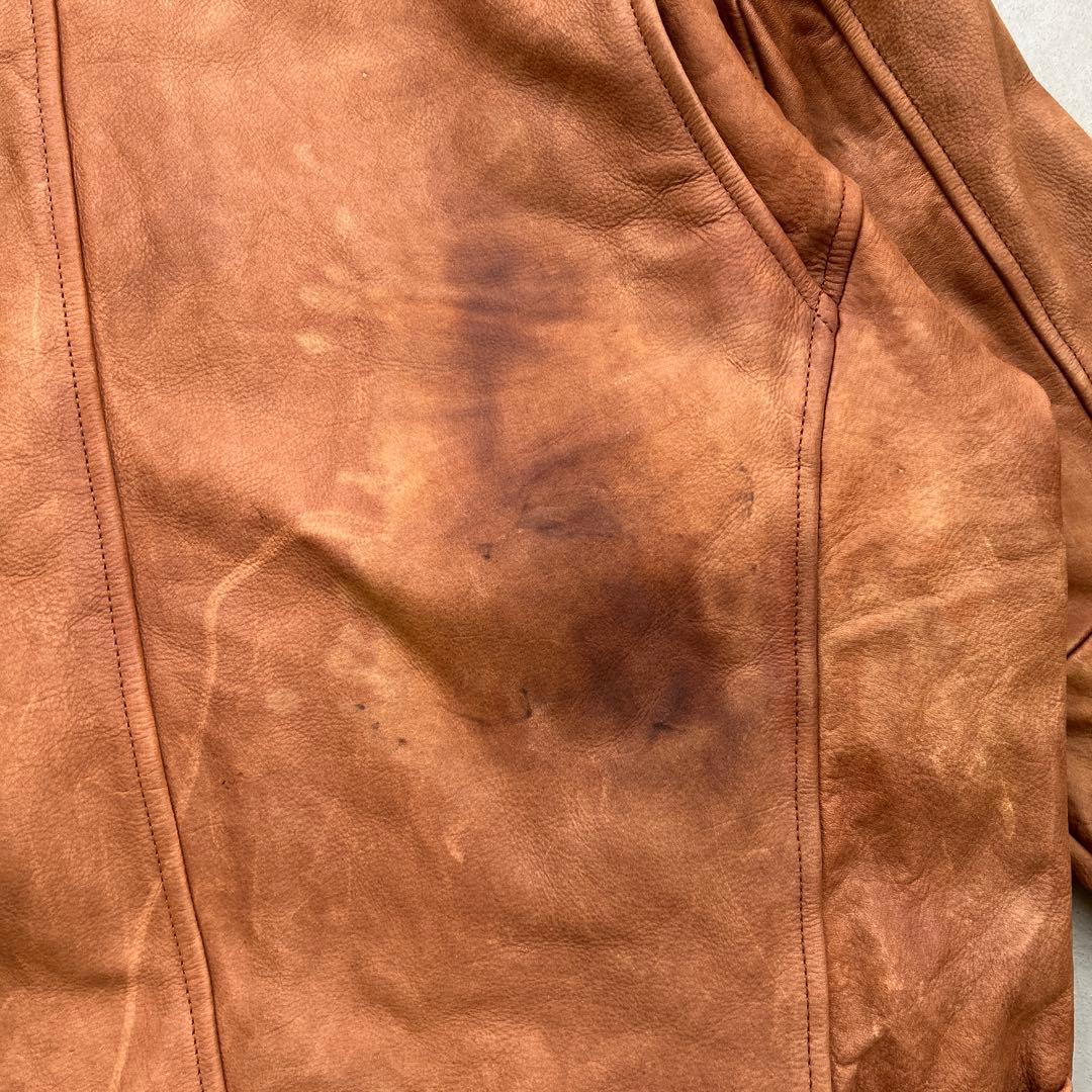 レザージャケット　セントジョンズベイ　ブラウン茶色　本革　ボンバーフライト90s
