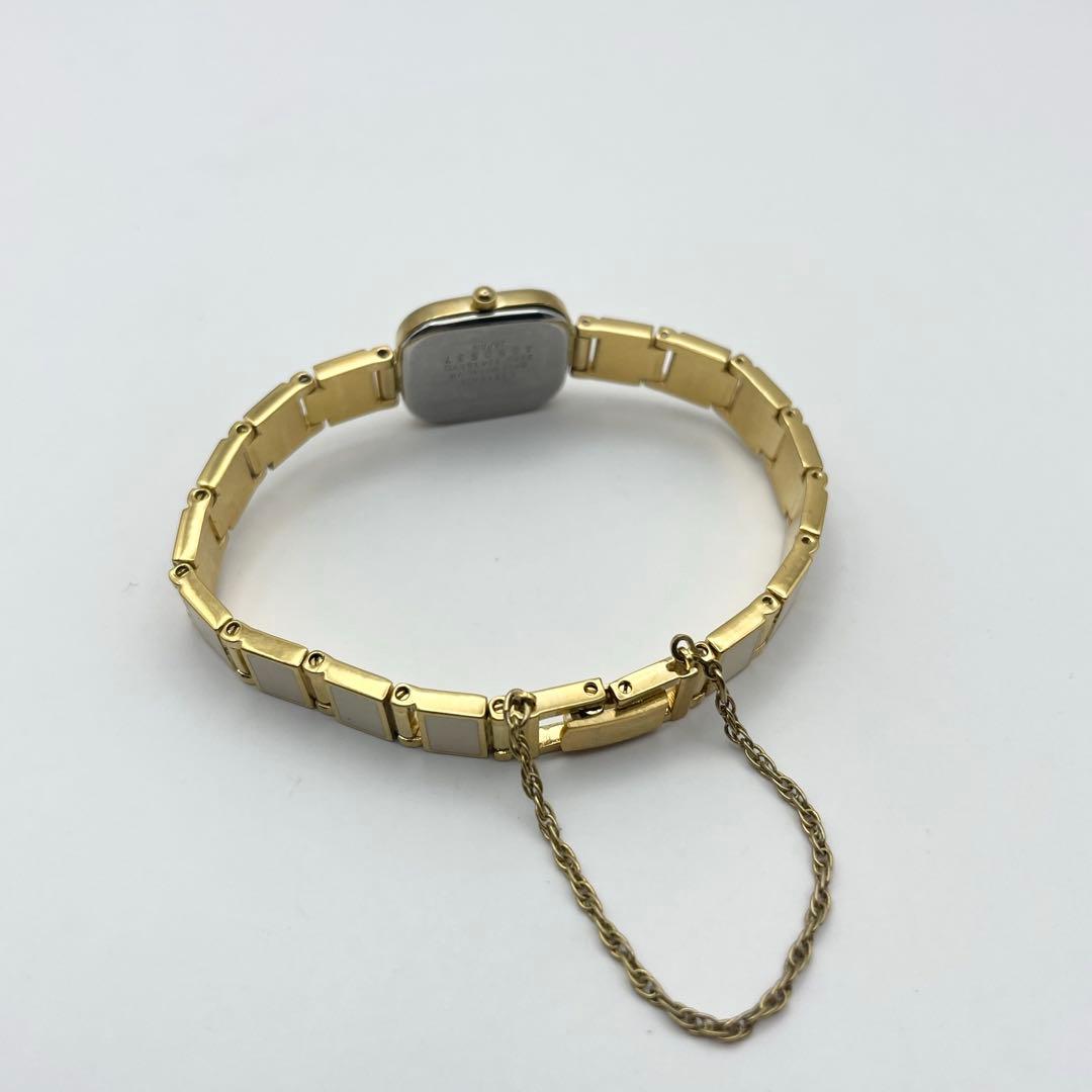 シチズン 1Pダイヤ レディース腕時計 クォーツ ゴールド スクエア 稼働品