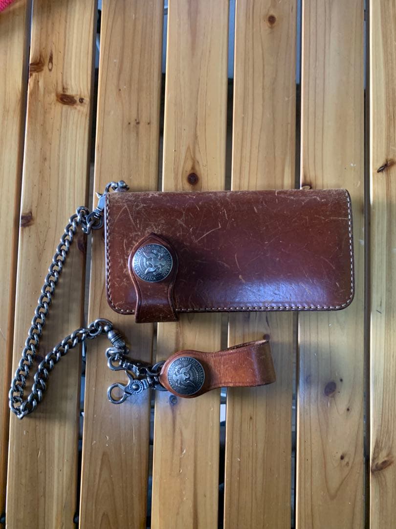 美品FUNNY バイカーズウォレット　ウォレットチェーン付