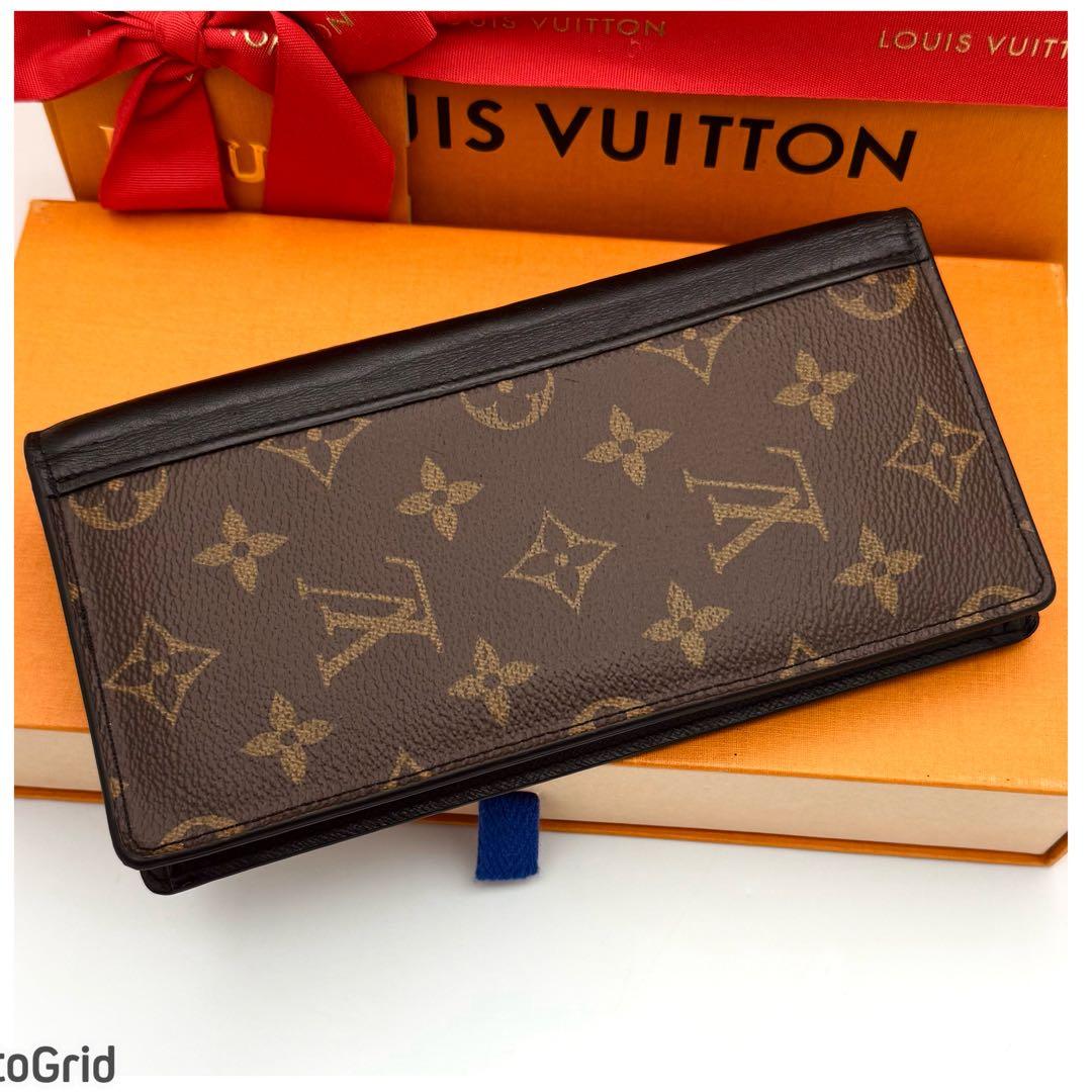 ルイヴィトン モノグラムマカサー ポルトフォイユブラザ 長財布