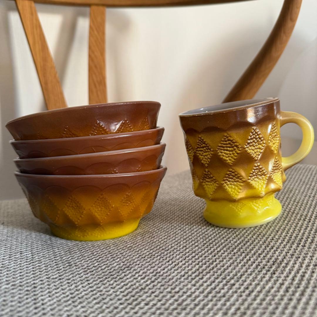 ファイヤーキング　キンバリー　シリアルボウル×4 マグカップ×1