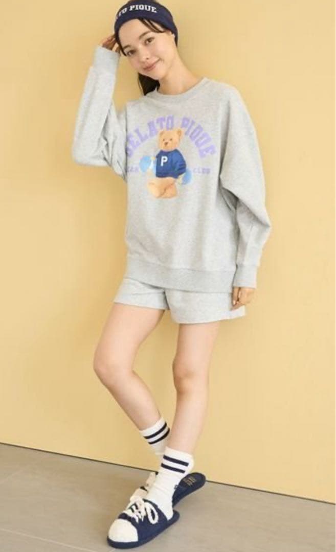 ジェラートピケ　新品未使用　ジェラピケ セットアップ　上下　ベア　スケボー