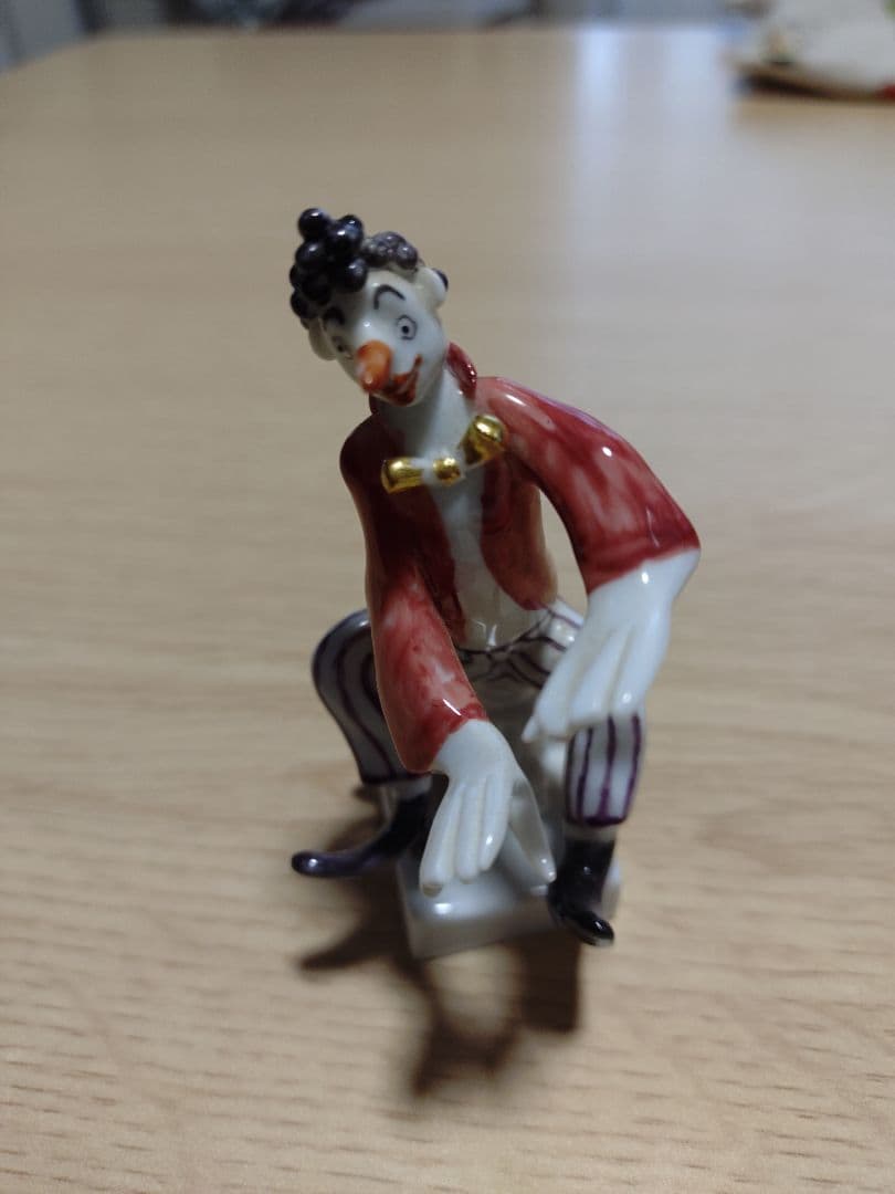 マイセン ピエロとピアノの陶器製置物 2個セット インテリア オブジェ