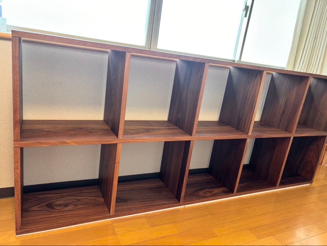 無印良品　スタッキングシェルフ　5段×2列　ウォールナット