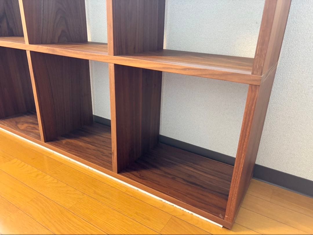 無印良品　スタッキングシェルフ　5段×2列　ウォールナット