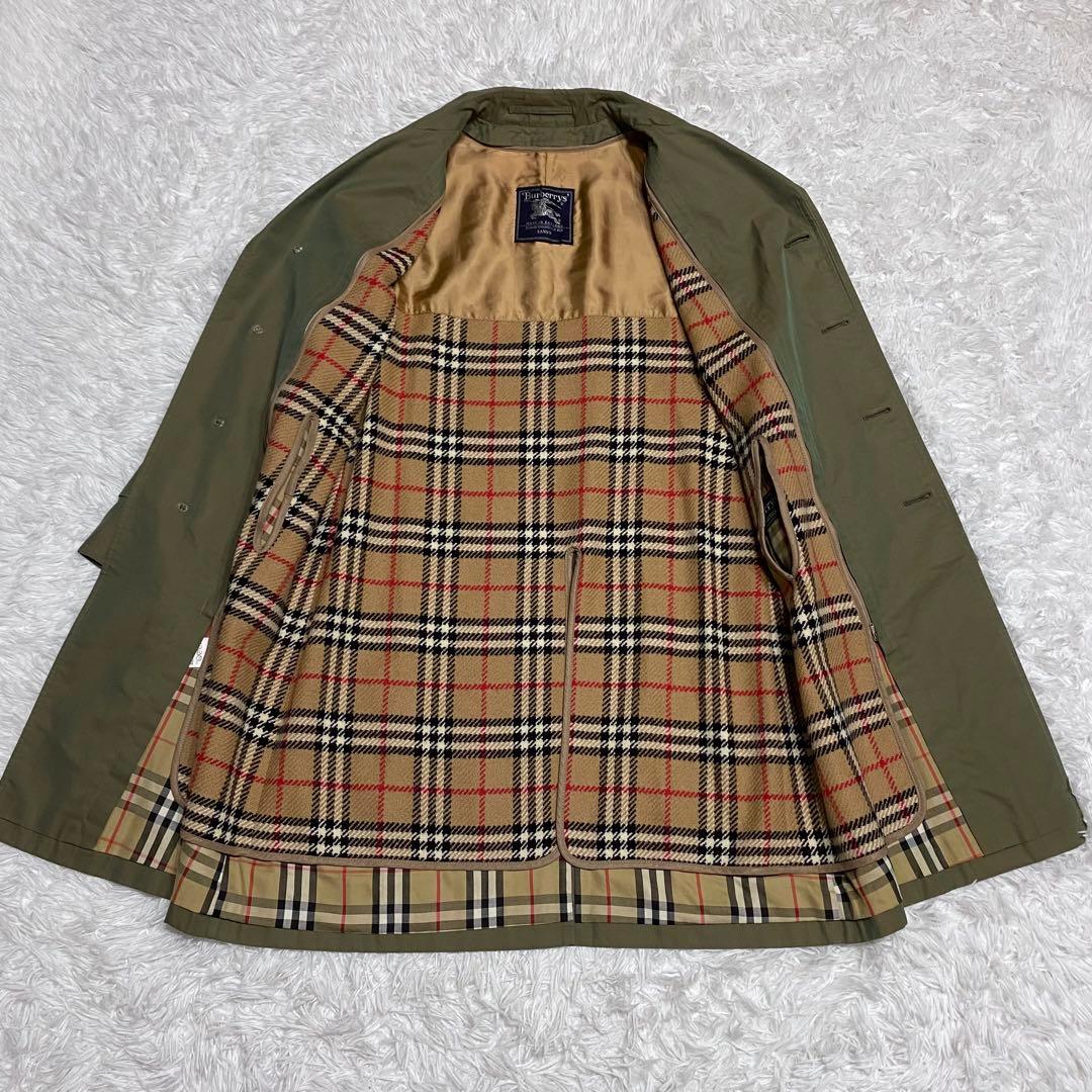 【希少】【高級】Burberry's・トレンチコート・玉虫色・ライナー付き