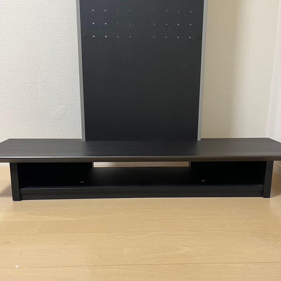 朝日木材加工 壁寄せテレビ台 40~65型 幅120㎝ アッシュグレー