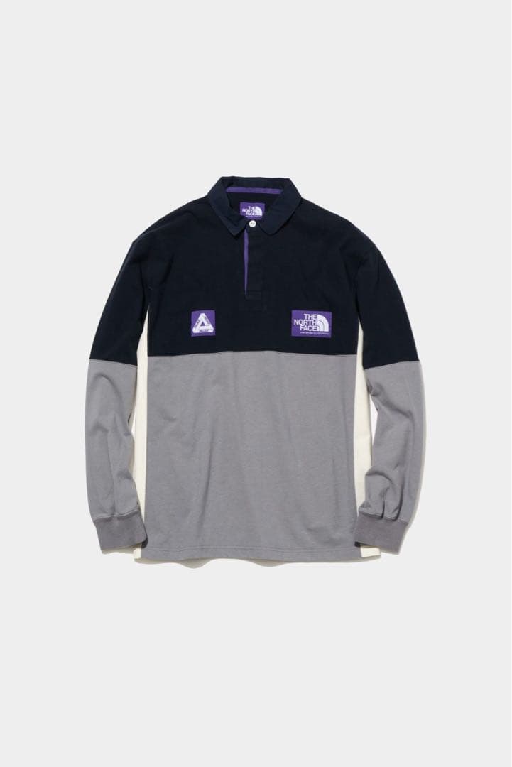 パレス　ノースフェイス　コラボ　 ラグビーシャツ　L