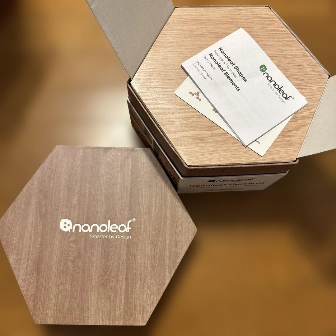 Nanoleaf Elements ウッドライト スターターパック (7パネル)