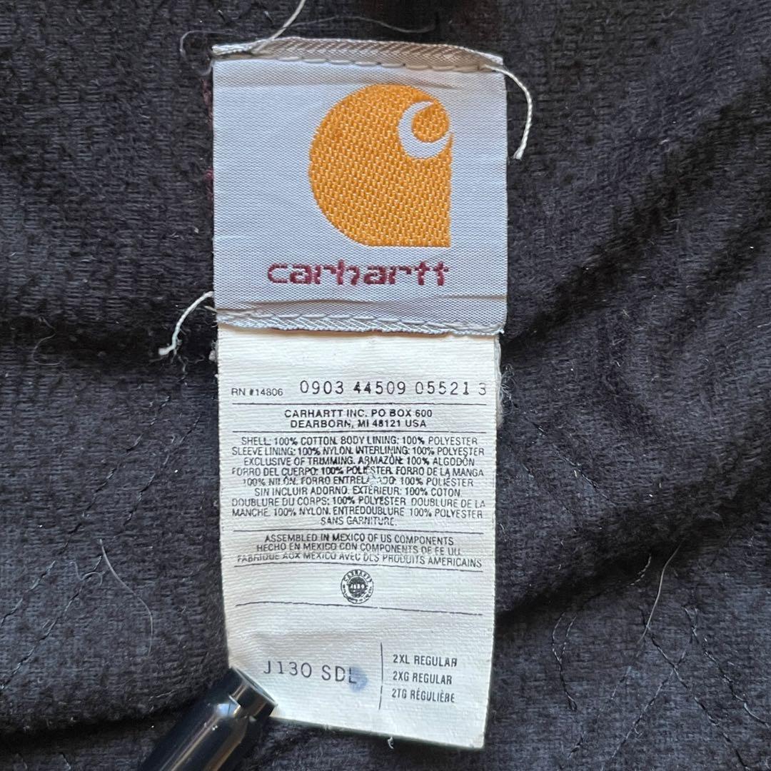 【00s】carharttアクティブジャケット　ダック地　身幅広め　フェード