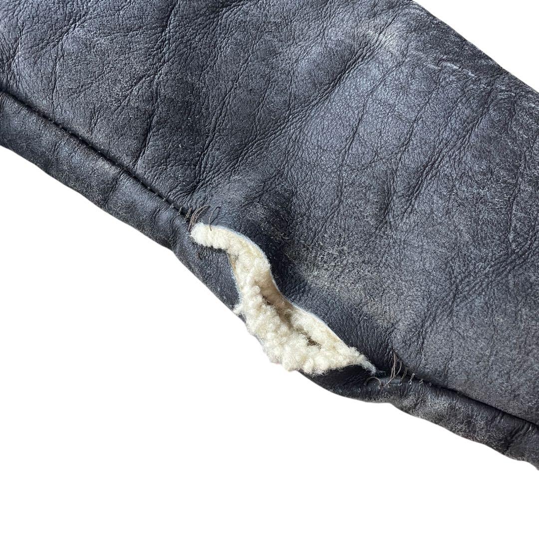 B-3型 ムートンジャケット レザージャケット B3 羊革　90s