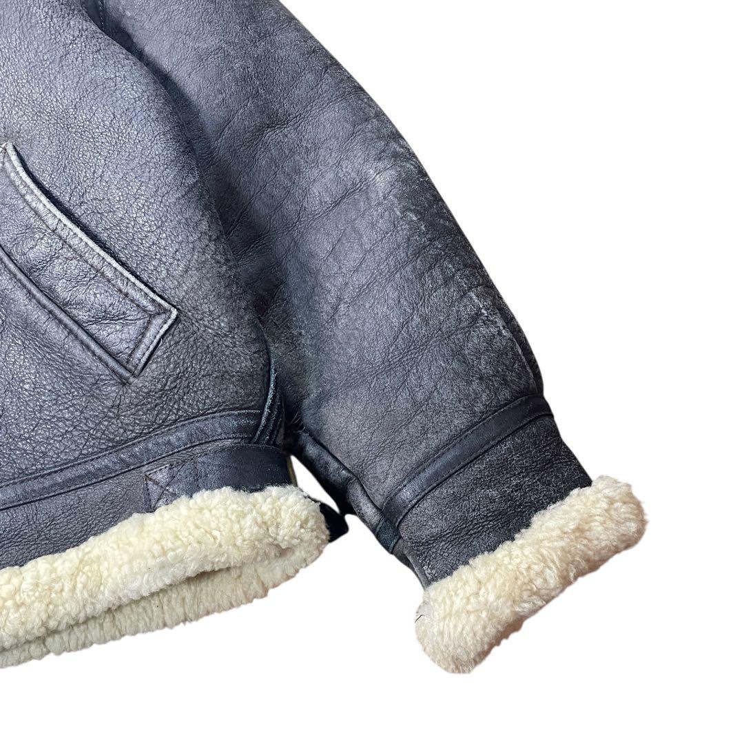 B-3型 ムートンジャケット レザージャケット B3 羊革　90s
