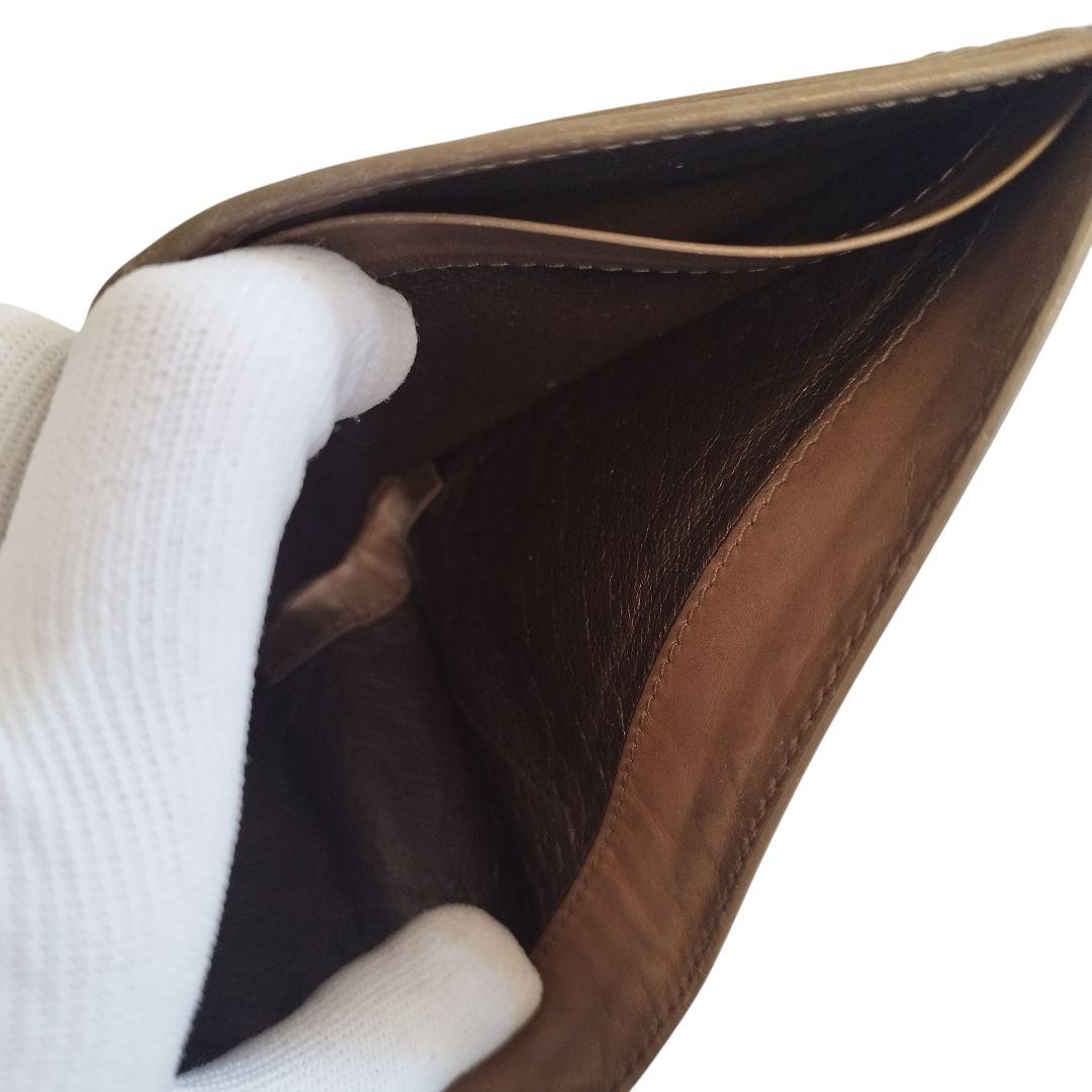 ボッテガヴェネタ イントレチャート 二つ折り財布 レザー 鑑定済み