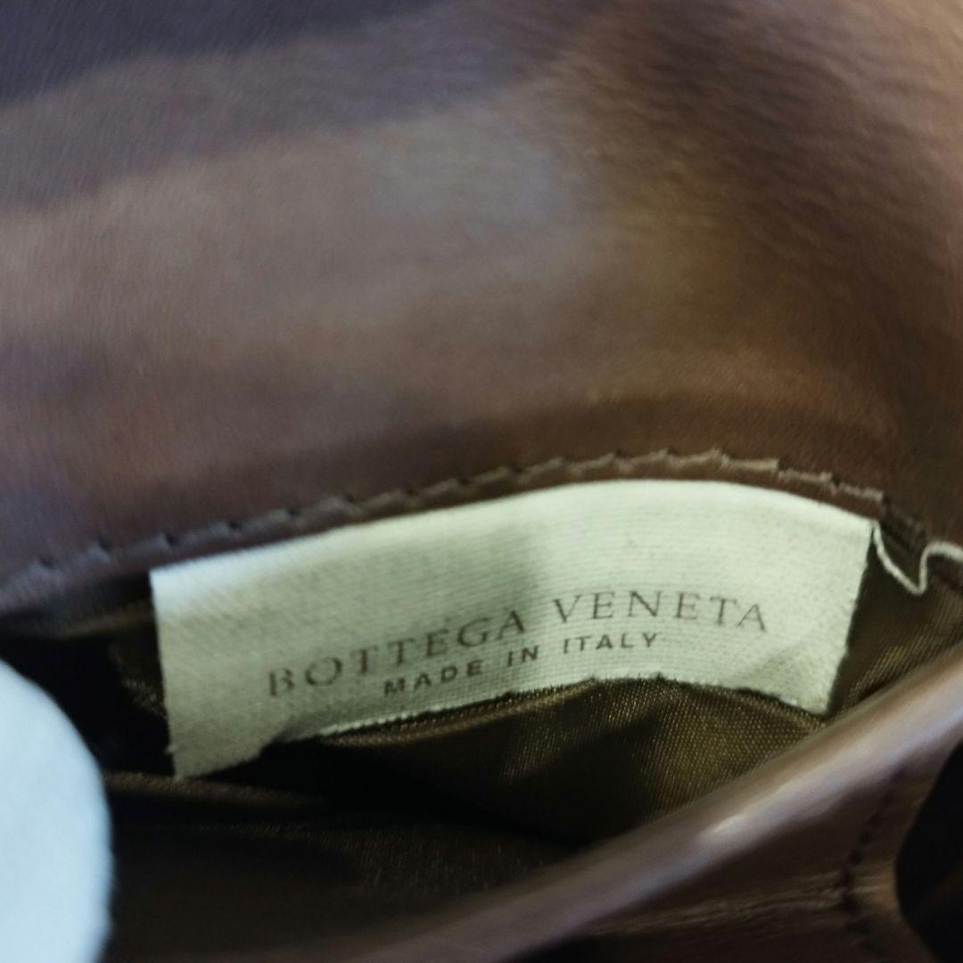 ボッテガヴェネタ イントレチャート 二つ折り財布 レザー 鑑定済み