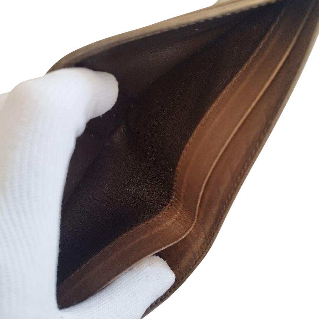 ボッテガヴェネタ イントレチャート 二つ折り財布 レザー 鑑定済み