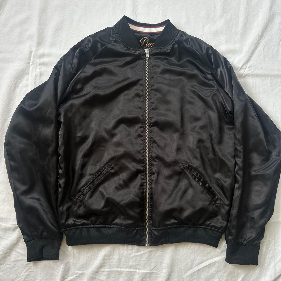 抜刀娘 スカジャン リバーシブル サテンジャケット XL