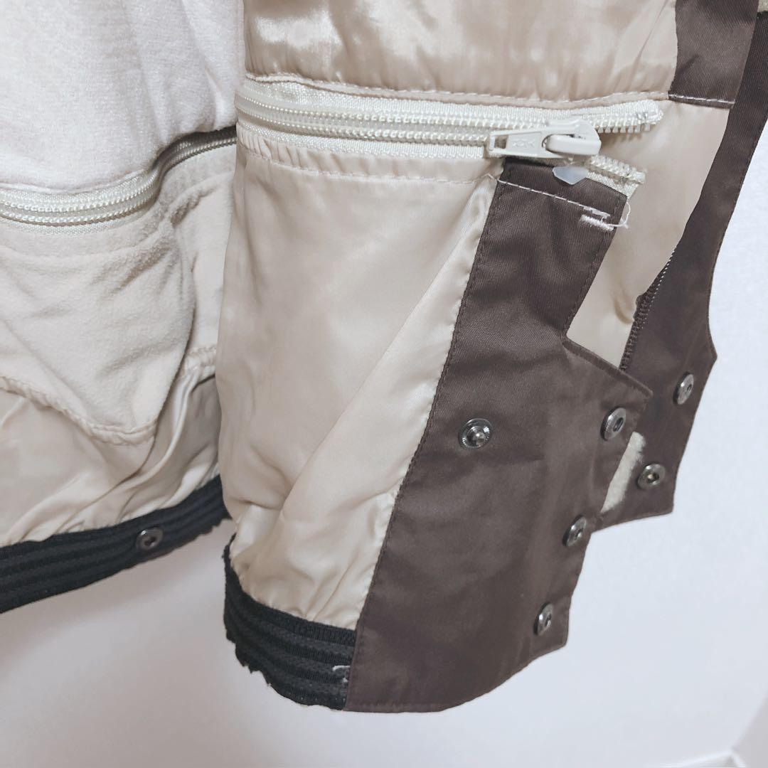 DC　スキージャケット　ボード　ジップアップ　迷彩柄　ポケット　フード　L