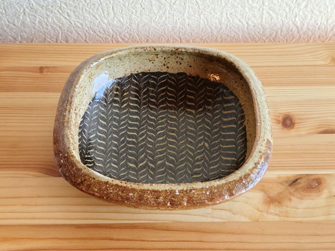 掛谷康樹 深皿　練上　民藝