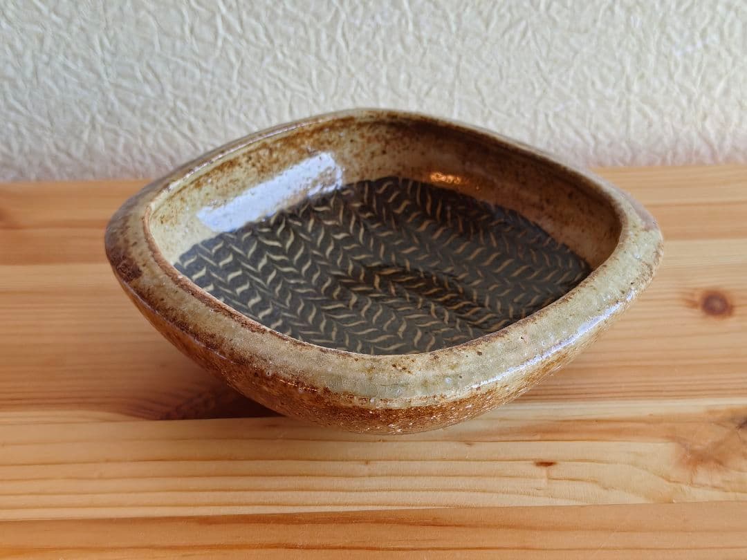 掛谷康樹 深皿　練上　民藝
