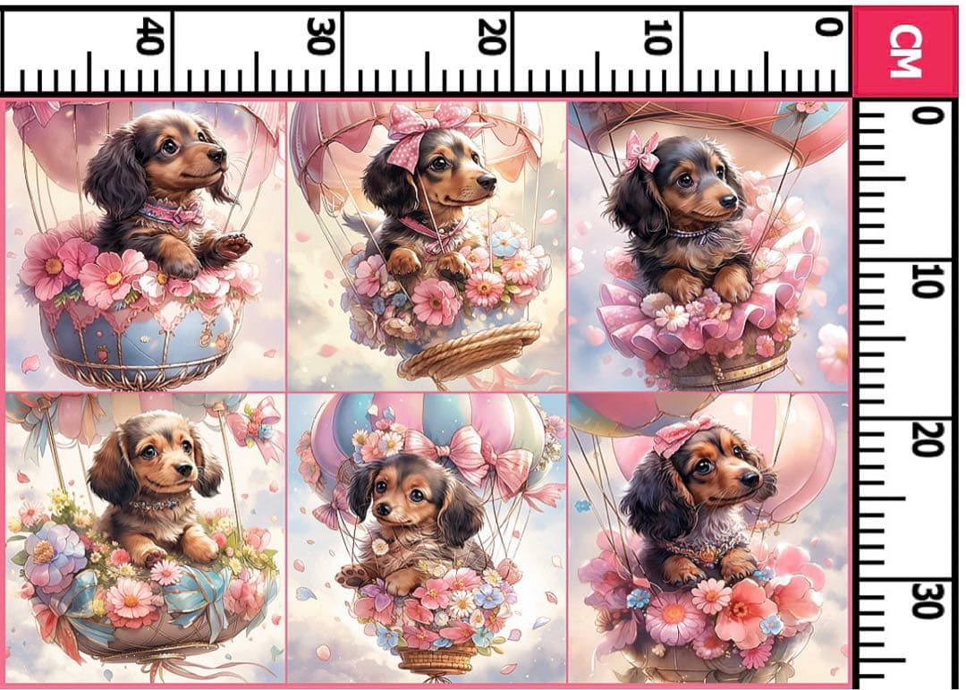 12/13締切❌即購入不可❌オーダー専用ページ　バルーンとダックス　パネル生地