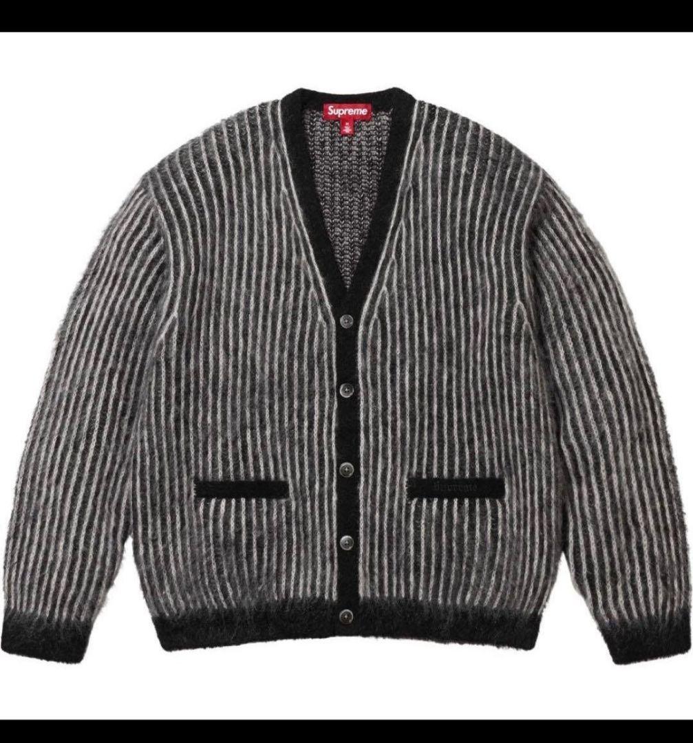 Supreme 2-Tone Mohair Cardigan \