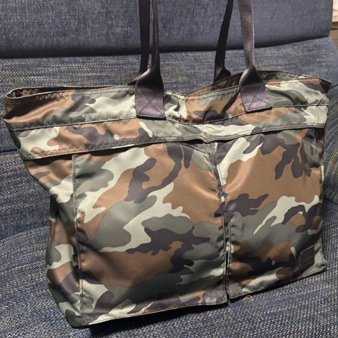 【未使用】LOWERCASE×PORTER×EDIFICE トートバッグ 迷彩