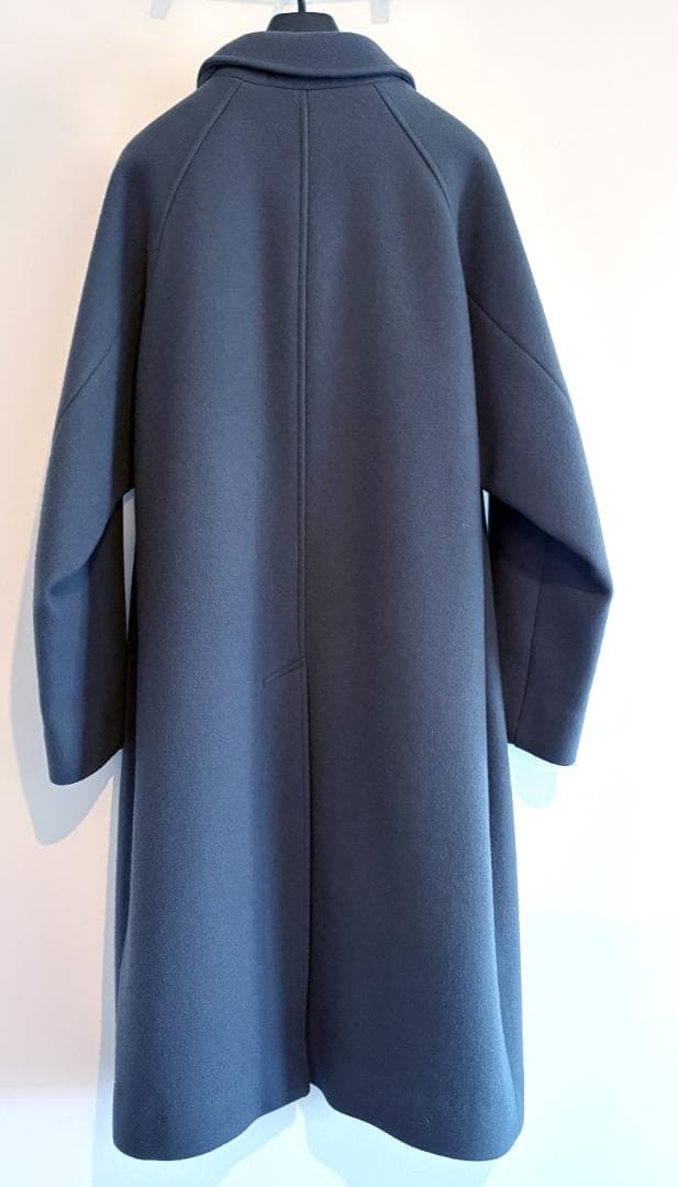 Steven Alan 100S メルトンバルカラーロングコート美品