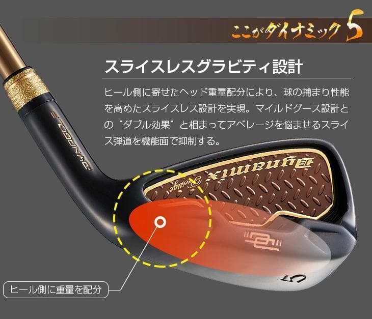 【新品】高反発 ダイナミクスプレステージアイアン6本　ワークテック飛匠