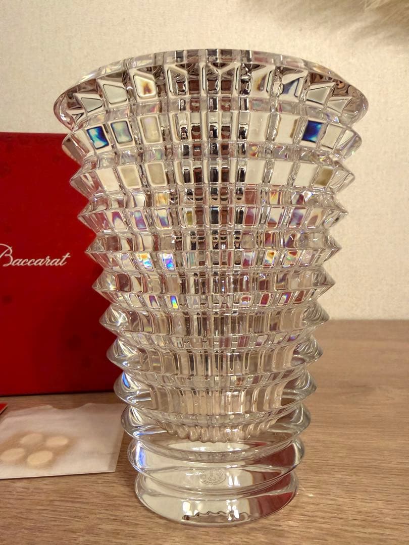 バカラ　アイベースS フラワーベース　花瓶　クリスタルガラス　箱付き