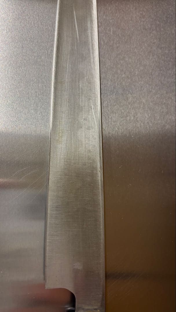 希少物 本焼き 包丁 波紋 黒檀八角柄 國行別誂 31㎝ 柳刃 刺身 料理屋