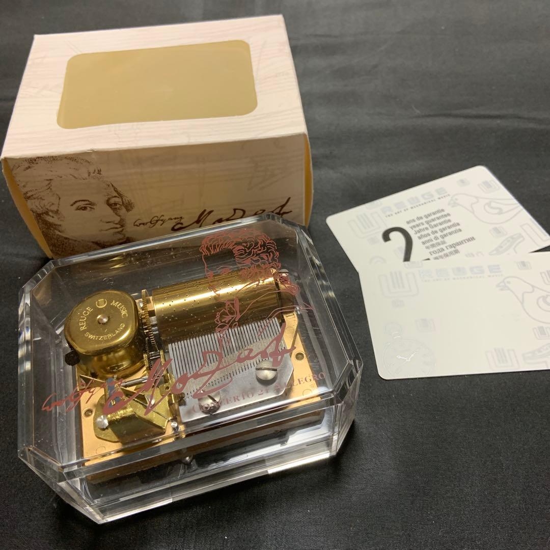 REUGE オルゴール 36弁 アクリルケース mozart
