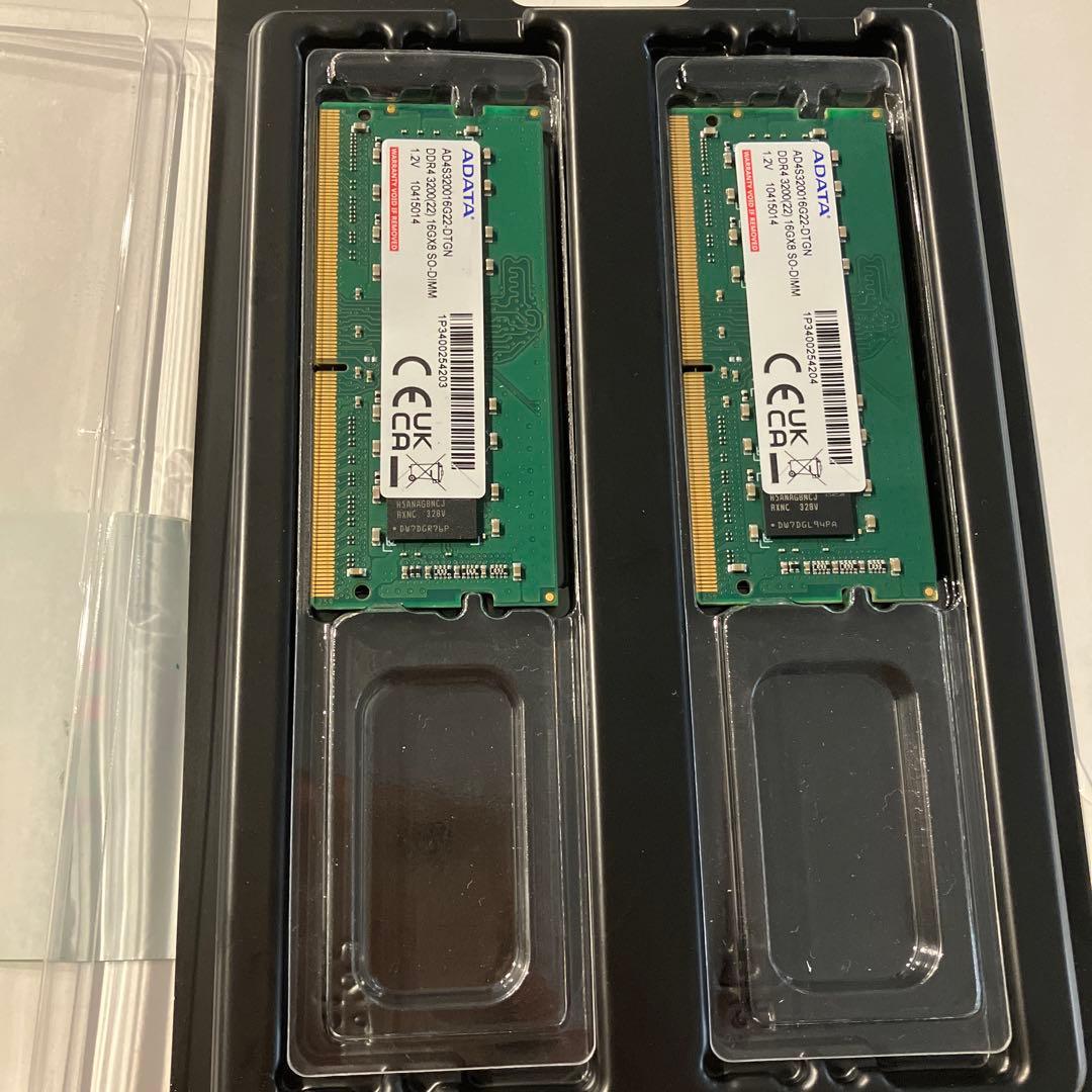 ADATA DDR4 16GB x 2 ノートパソコン用