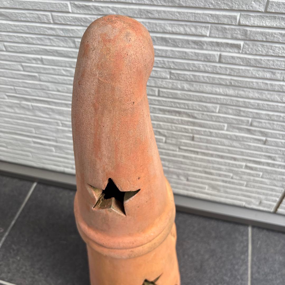 値下げ テラコッタ オーナメント ガーデニング 雑貨 星 イルミ レア 置物
