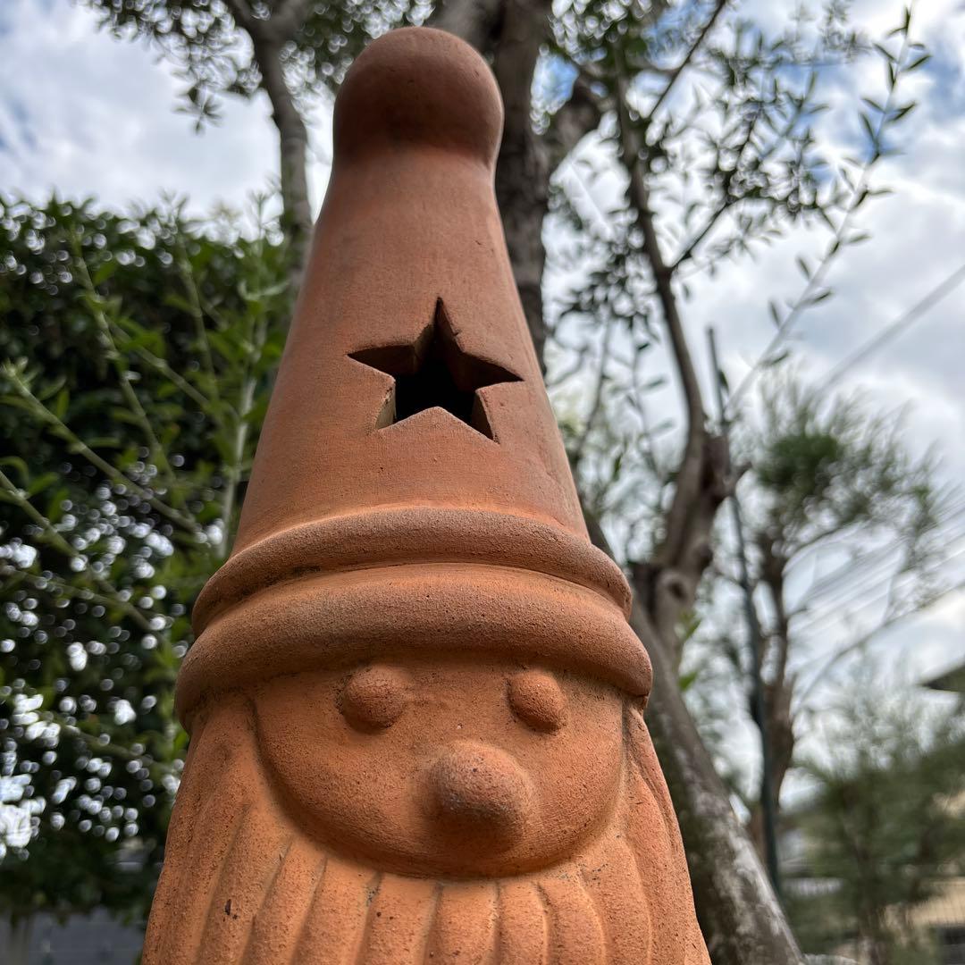 値下げ テラコッタ オーナメント ガーデニング 雑貨 星 イルミ レア 置物