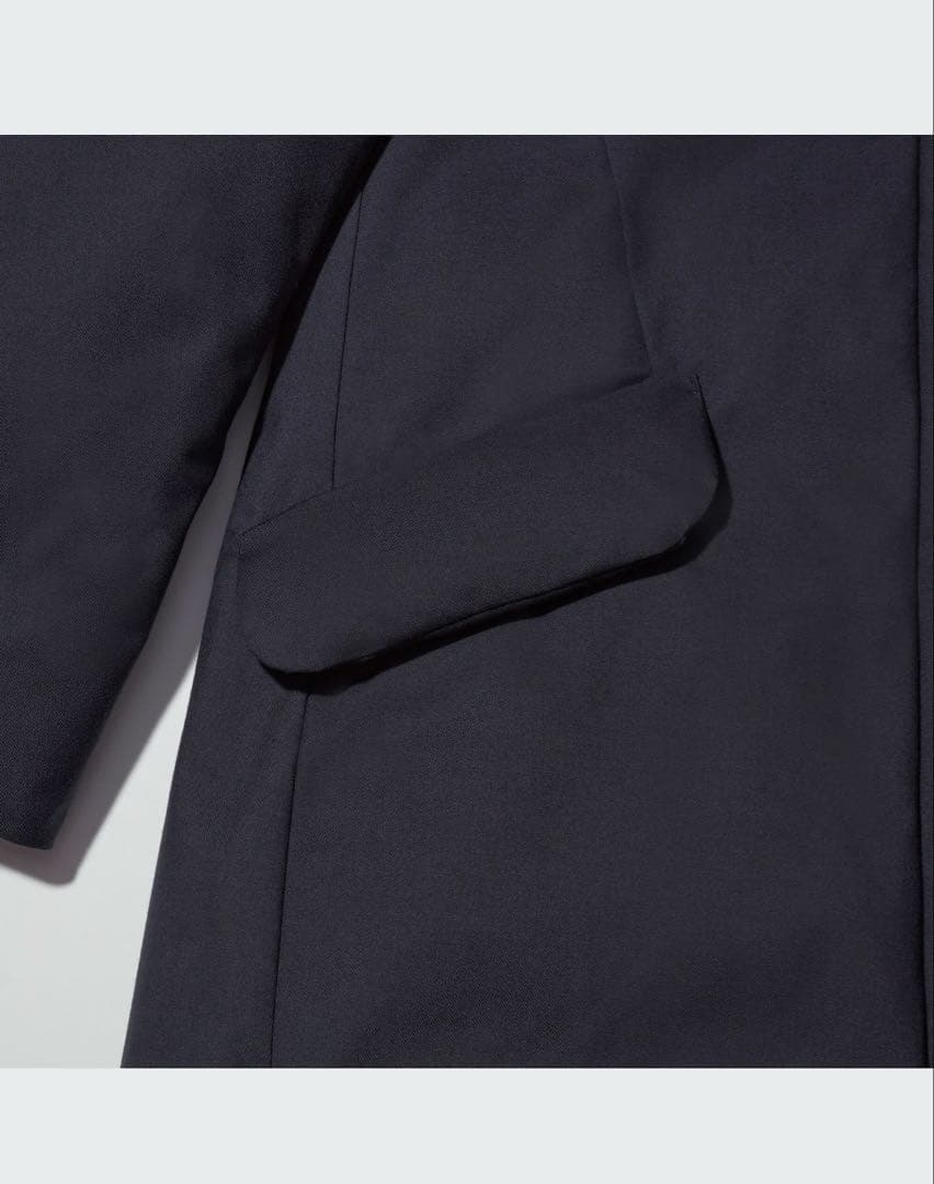 【試着のみ】ユニクロ＋J ハイブリッドダウンコート ジルサンダー 黒 M