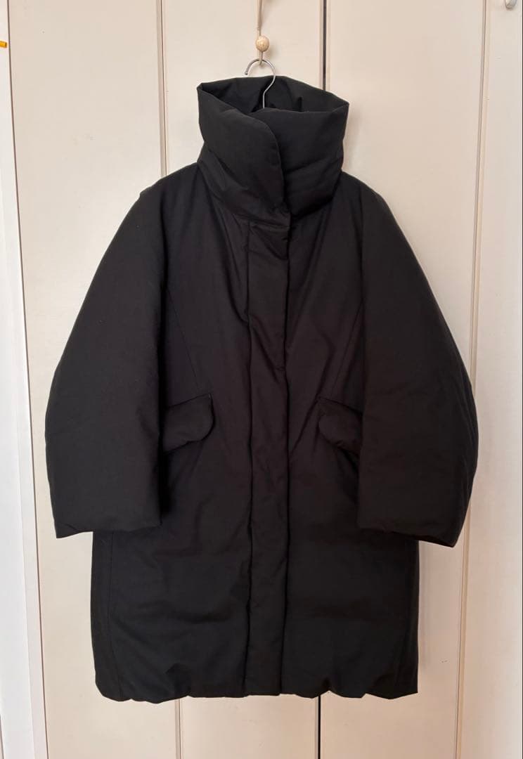 【試着のみ】ユニクロ＋J ハイブリッドダウンコート ジルサンダー 黒 M
