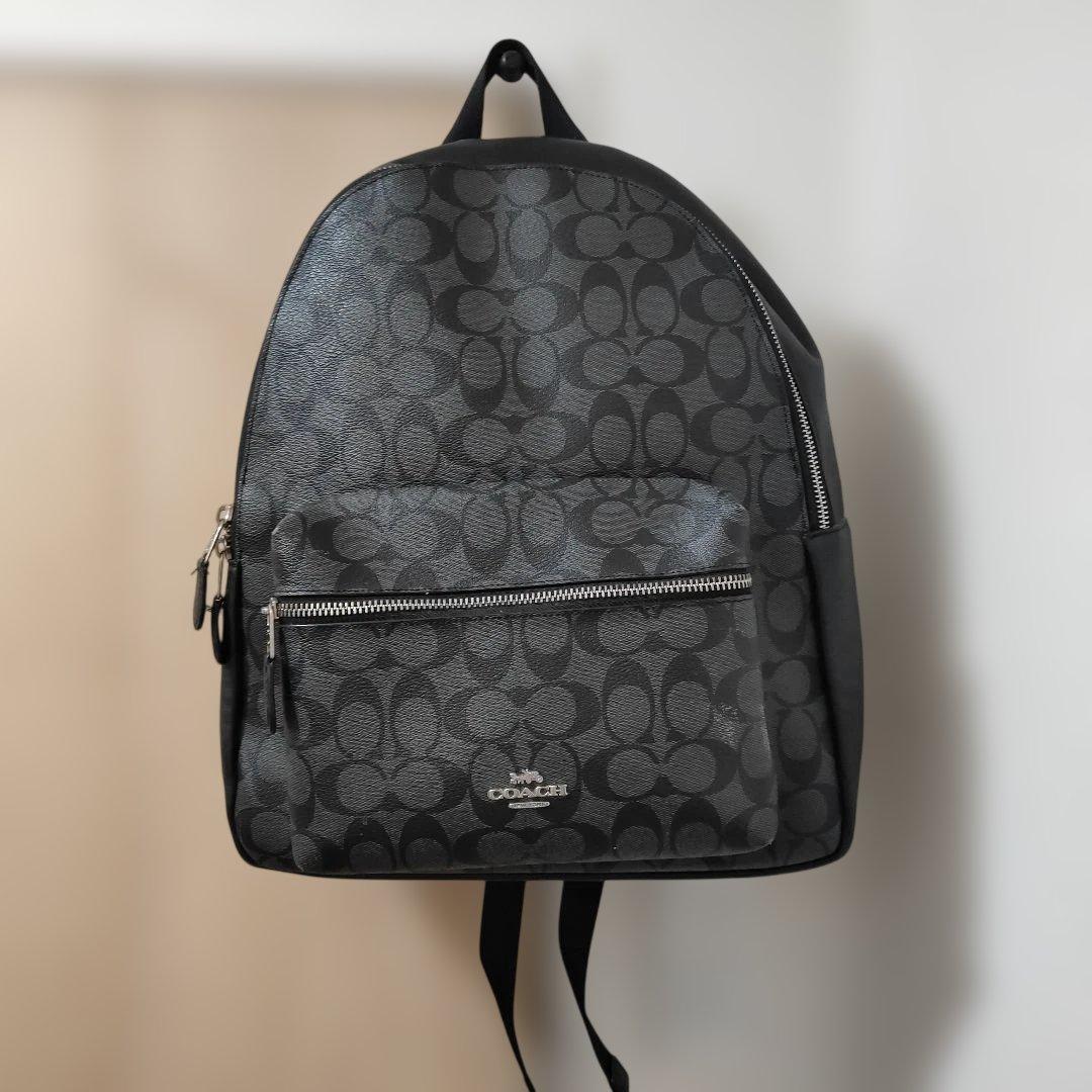 コーチ　リュック シグネチャー バックパック PVC レザー