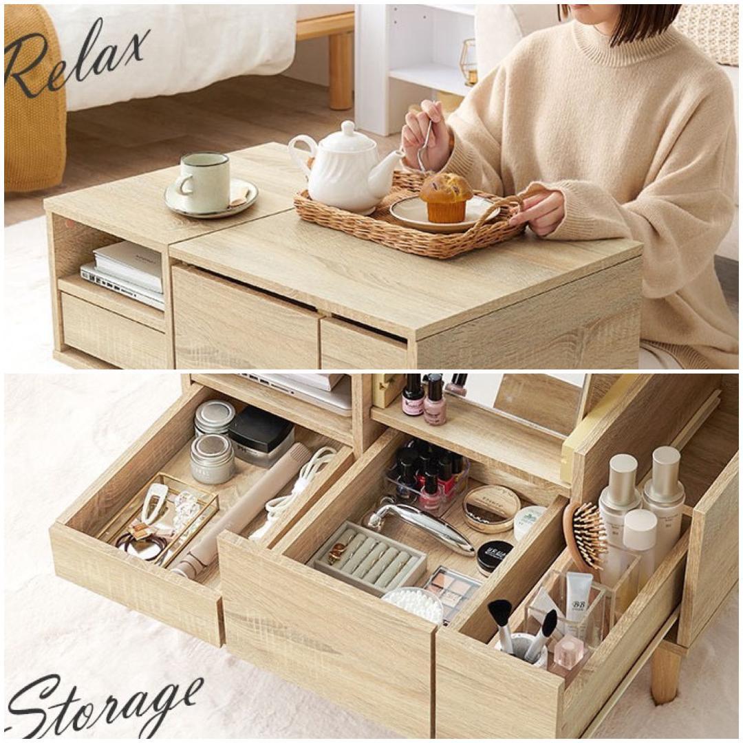 【新品】コスメテーブル　 ドレッサー　幅75cm　アウトレット